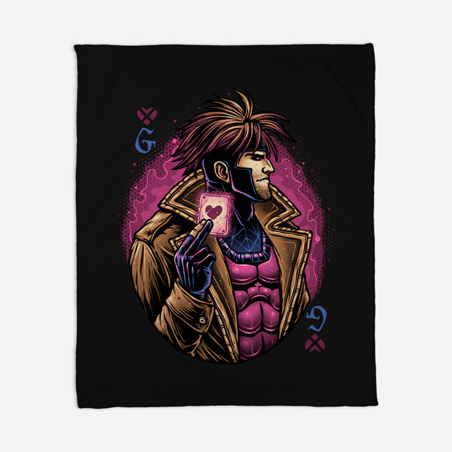 Lord Of Cards-None-Fleece-Blanket-glitchygorilla