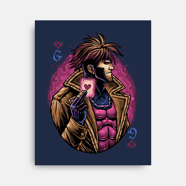 Lord Of Cards-None-Stretched-Canvas-glitchygorilla