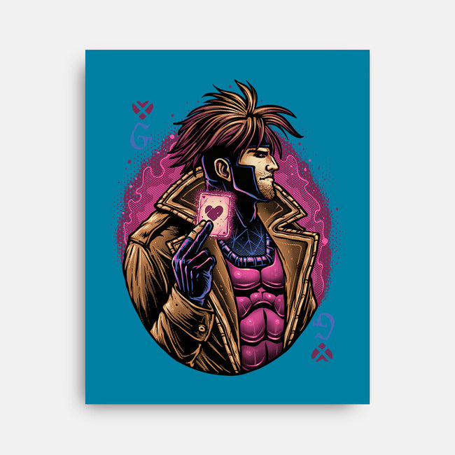 Lord Of Cards-None-Stretched-Canvas-glitchygorilla