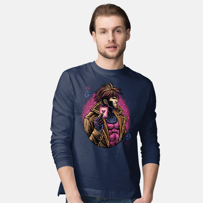 Lord Of Cards-Mens-Long Sleeved-Tee-glitchygorilla