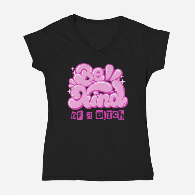 Kind Of-Womens-V-Neck-Tee-xMorfina