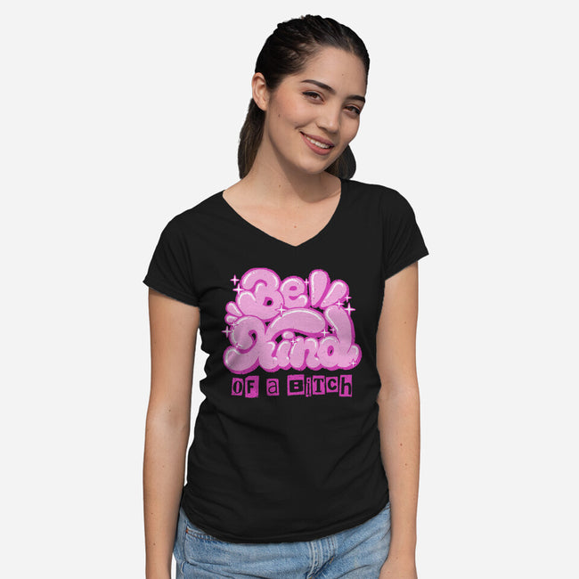 Kind Of-Womens-V-Neck-Tee-xMorfina