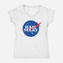 Saving The Sun-Womens-V-Neck-Tee-mekazoo