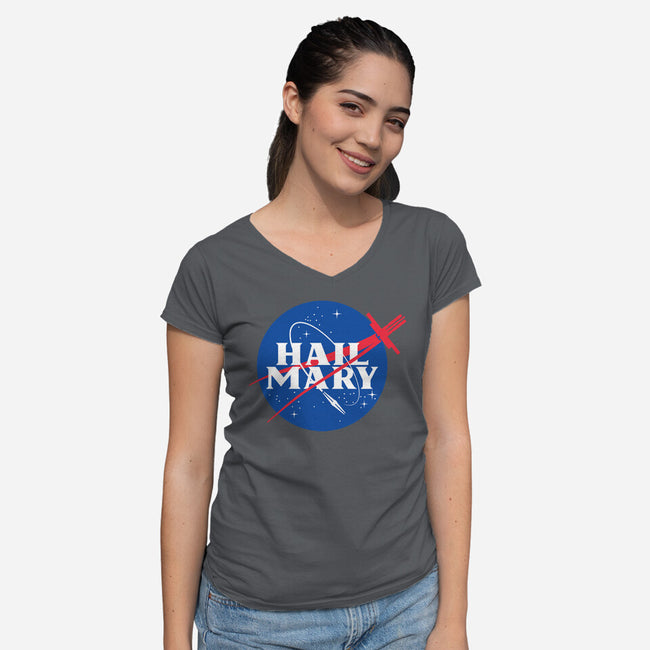Saving The Sun-Womens-V-Neck-Tee-mekazoo