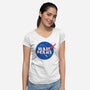 Saving The Sun-Womens-V-Neck-Tee-mekazoo