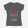 Mister Parker's Neighborhood-Womens-V-Neck-Tee-kentcribbs