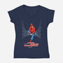 Mister Parker's Neighborhood-Womens-V-Neck-Tee-kentcribbs