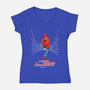 Mister Parker's Neighborhood-Womens-V-Neck-Tee-kentcribbs