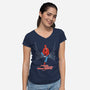 Mister Parker's Neighborhood-Womens-V-Neck-Tee-kentcribbs