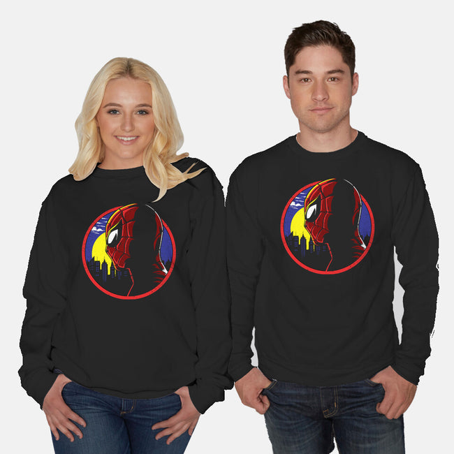 Spidey Tracy-Unisex-Crew Neck-Sweatshirt-dandingeroz