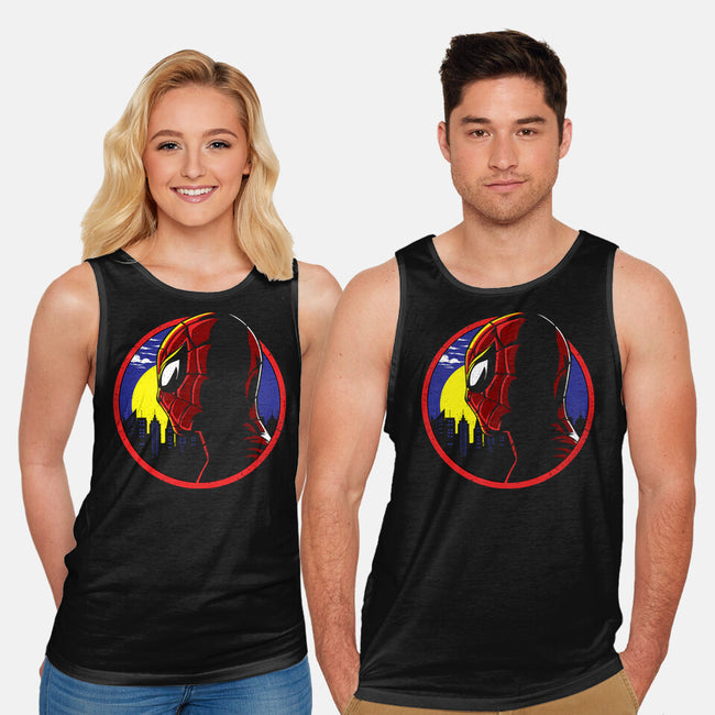 Spidey Tracy-Unisex-Basic-Tank-dandingeroz