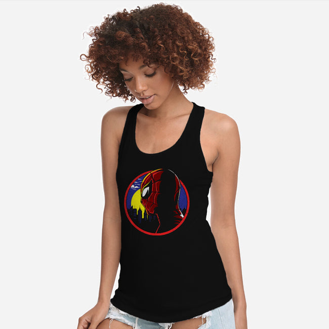 Spidey Tracy-Womens-Racerback-Tank-dandingeroz