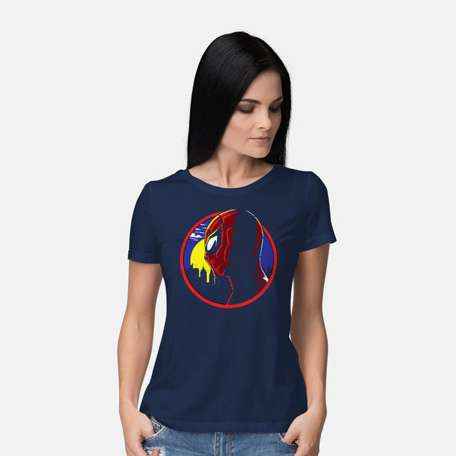 Spidey Tracy-Womens-Basic-Tee-dandingeroz