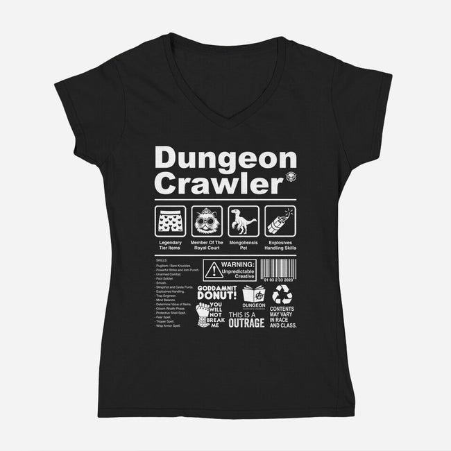 Dungeon Label-Womens-V-Neck-Tee-DrMonekers