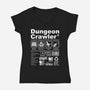 Dungeon Label-Womens-V-Neck-Tee-DrMonekers