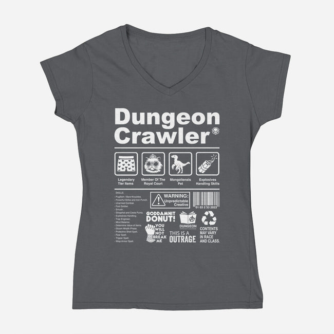 Dungeon Label-Womens-V-Neck-Tee-DrMonekers