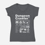 Dungeon Label-Womens-V-Neck-Tee-DrMonekers