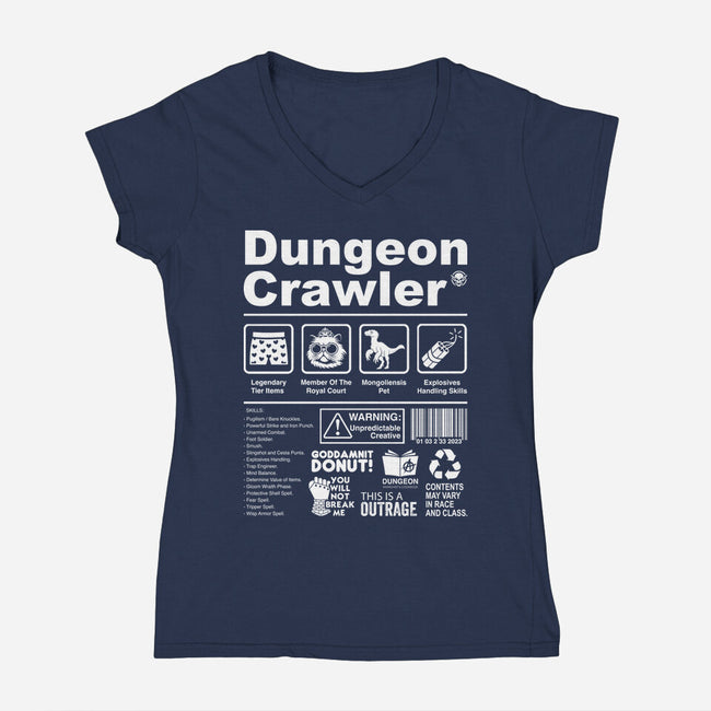 Dungeon Label-Womens-V-Neck-Tee-DrMonekers