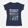 Dungeon Label-Womens-V-Neck-Tee-DrMonekers