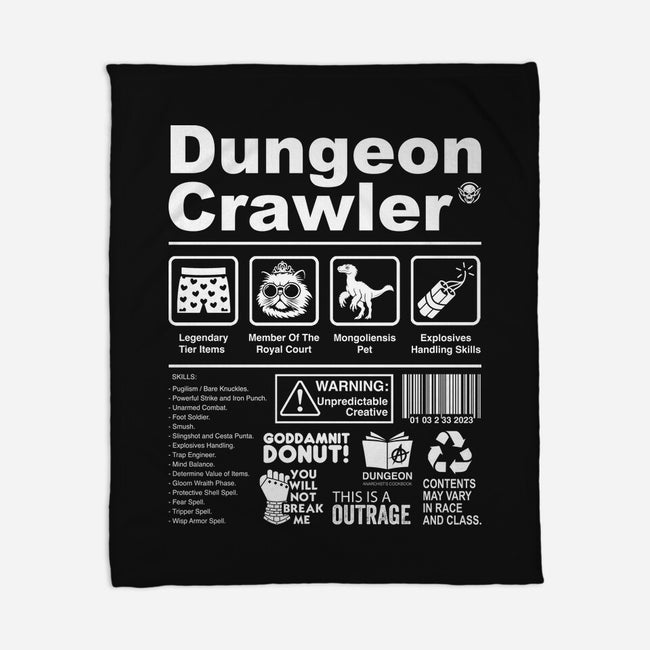 Dungeon Label-None-Fleece-Blanket-DrMonekers