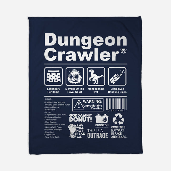 Dungeon Label-None-Fleece-Blanket-DrMonekers