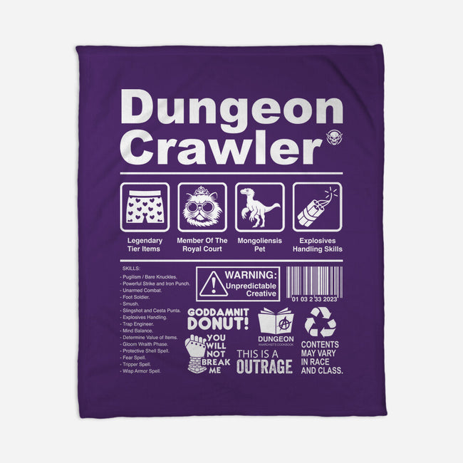 Dungeon Label-None-Fleece-Blanket-DrMonekers