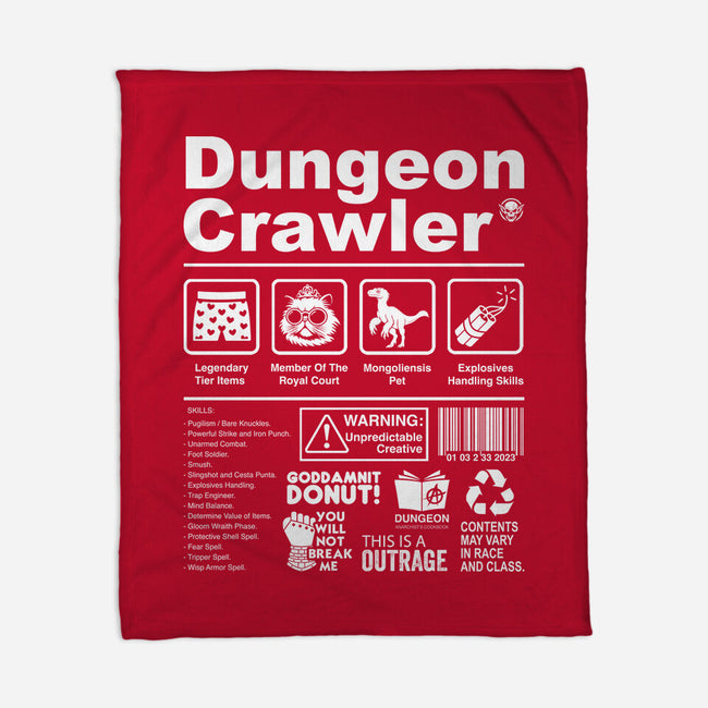 Dungeon Label-None-Fleece-Blanket-DrMonekers