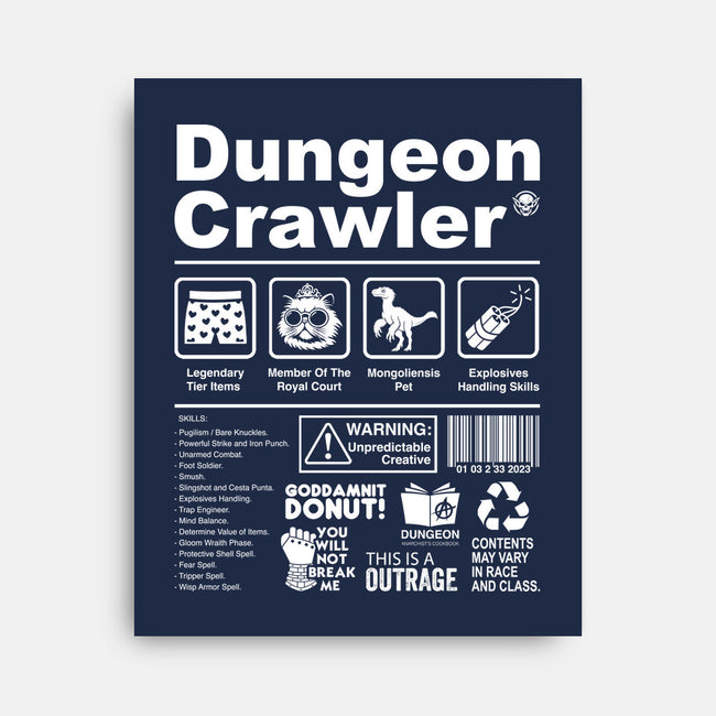 Dungeon Label-None-Stretched-Canvas-DrMonekers