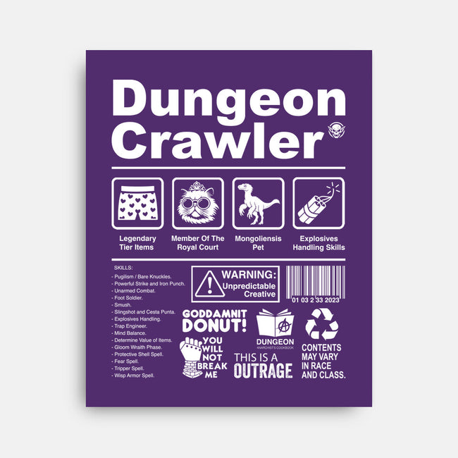 Dungeon Label-None-Stretched-Canvas-DrMonekers