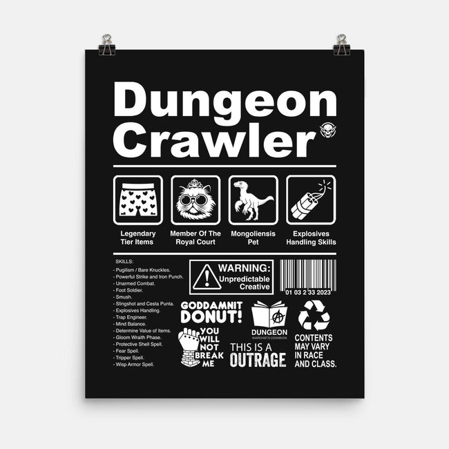 Dungeon Label-None-Matte-Poster-DrMonekers