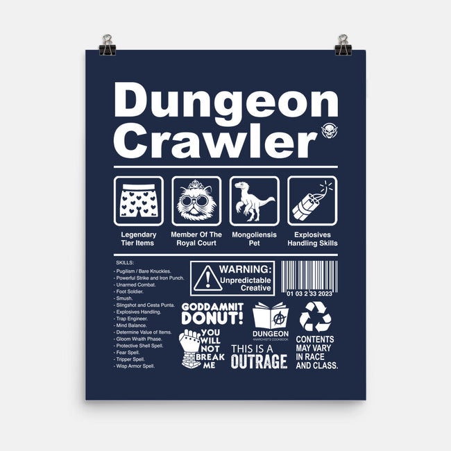 Dungeon Label-None-Matte-Poster-DrMonekers