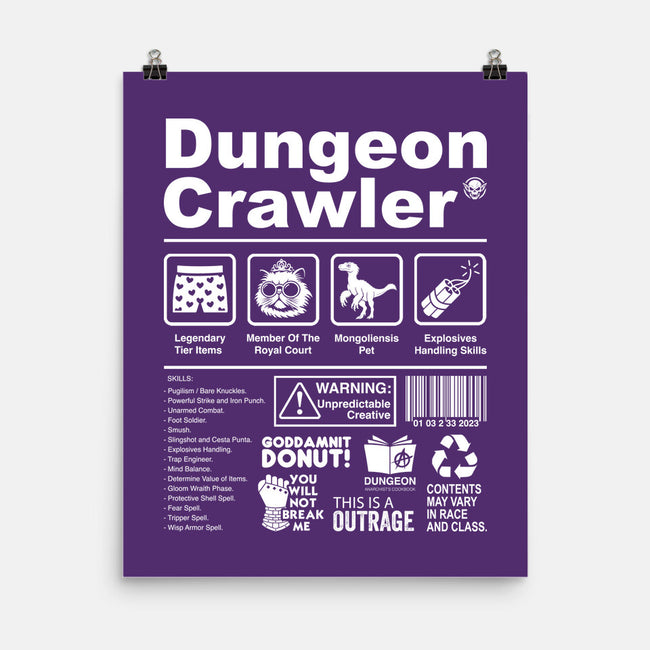 Dungeon Label-None-Matte-Poster-DrMonekers