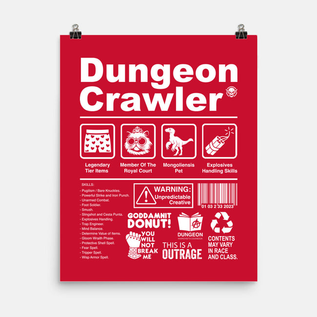 Dungeon Label-None-Matte-Poster-DrMonekers