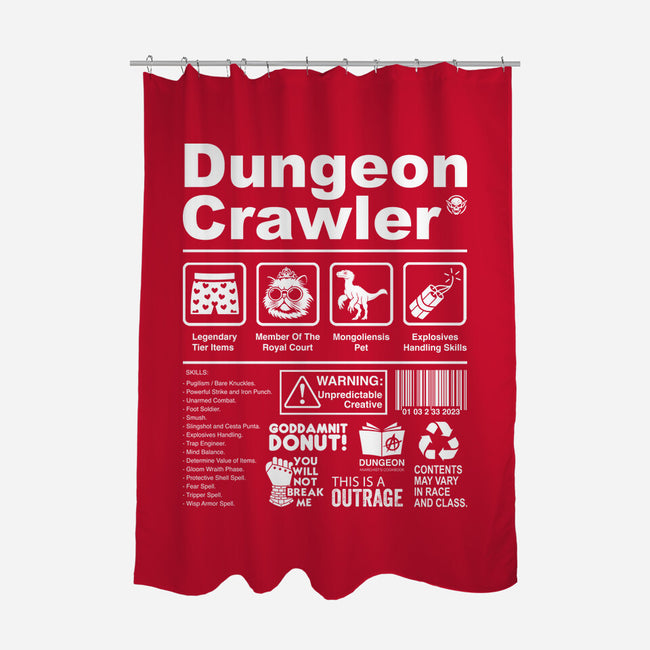 Dungeon Label-None-Polyester-Shower Curtain-DrMonekers