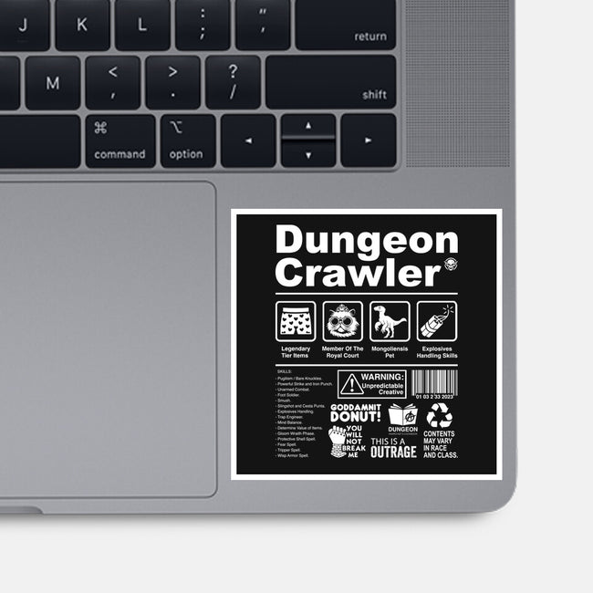 Dungeon Label-None-Glossy-Sticker-DrMonekers