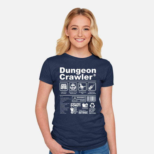 Dungeon Label-Womens-Fitted-Tee-DrMonekers