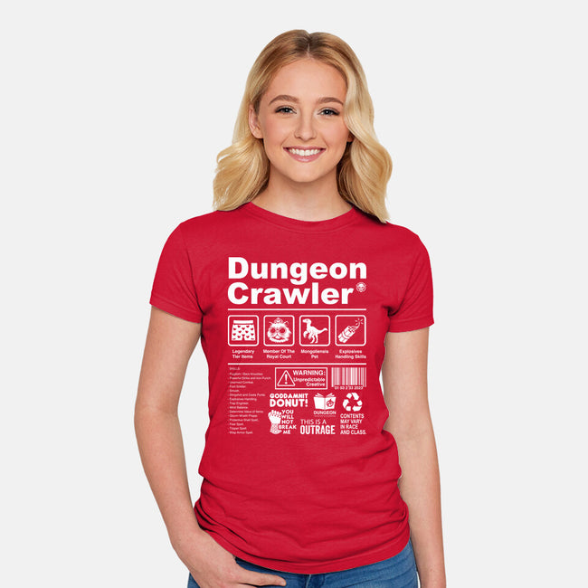 Dungeon Label-Womens-Fitted-Tee-DrMonekers