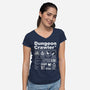 Dungeon Label-Womens-V-Neck-Tee-DrMonekers