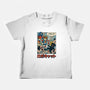 Robocat Attack-Baby-Basic-Tee-GODZILLARGE