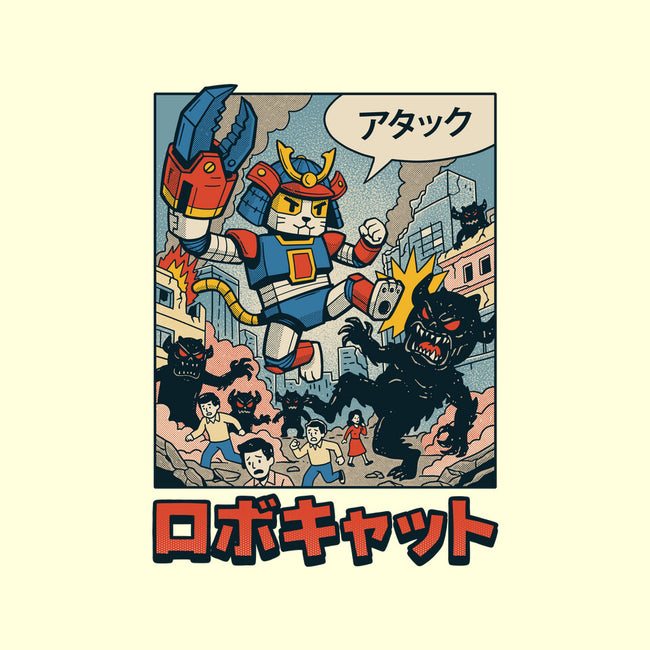 Robocat Attack-None-Mug-Drinkware-GODZILLARGE