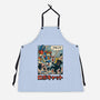 Robocat Attack-Unisex-Kitchen-Apron-GODZILLARGE