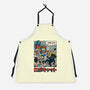 Robocat Attack-Unisex-Kitchen-Apron-GODZILLARGE