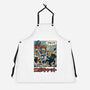 Robocat Attack-Unisex-Kitchen-Apron-GODZILLARGE