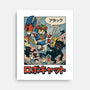 Robocat Attack-None-Stretched-Canvas-GODZILLARGE