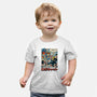Robocat Attack-Baby-Basic-Tee-GODZILLARGE