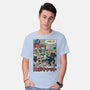 Robocat Attack-Mens-Basic-Tee-GODZILLARGE