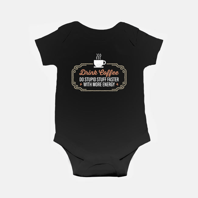 Stupid Stuff Faster-Baby-Basic-Onesie-Popnotic
