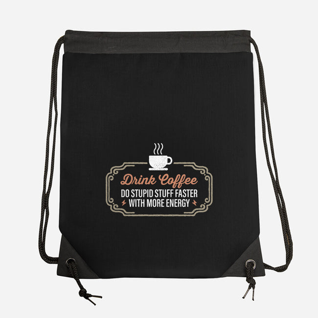 Stupid Stuff Faster-None-Drawstring-Bag-Popnotic