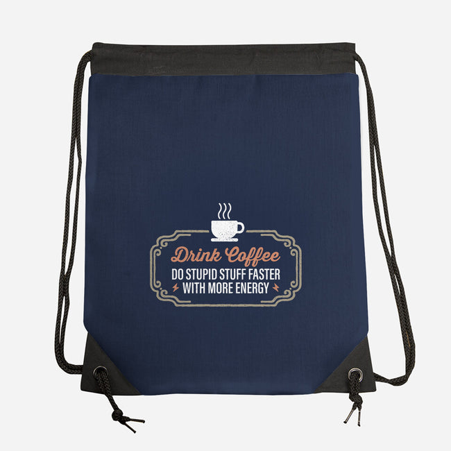 Stupid Stuff Faster-None-Drawstring-Bag-Popnotic