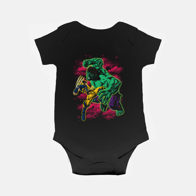 Savage Meets Steel-Baby-Basic-Onesie-zybbhorn